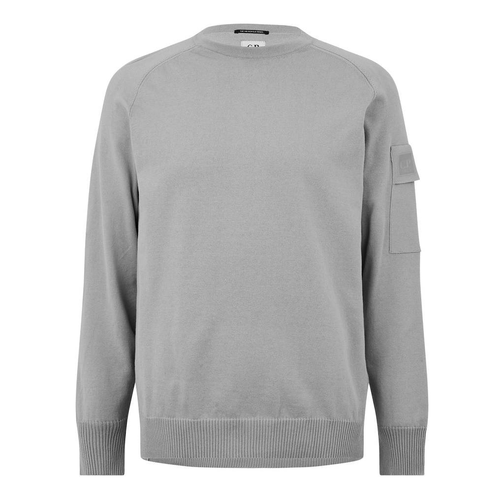 CP Company Knitwear Crew Neck - Drizzle Gry 913